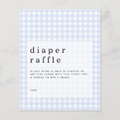 Budget Blue Gingham Diaper Raffle Gehäuse (Vorderseite)