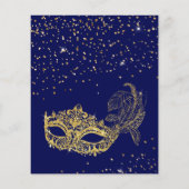 BUDGET Blue Gold Glitzer Masquerade Sweet 16 (Rückseite)