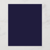 Budget Blue Gold Paint Marble Wedding Flyer (Hinten)
