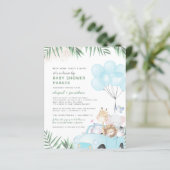 Budget Blue Gold Safari Drive By Boy Baby Shooter (Stehend Vorderseite)