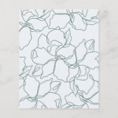 Budget Blue & Green Brunch & Bubbly Brautparty (Rückseite)