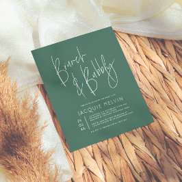 Budget Blue & Green Brunch & Bubbly Brautparty