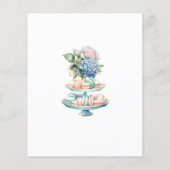 Budget Blue Hydrangea Brautparty Tea Party (Rückseite)