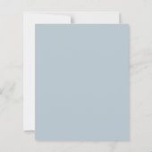 Budget Blue Hydrangea Coastal Stripe Bridal Shower (Rückseite)