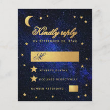 Budget Blue Imitate Gold Stars Celestial Wedding R