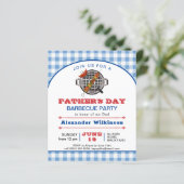 BUDGET Blue Kariert Vatertag GRILLEN Party laden (Stehend Vorderseite)
