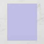 BUDGET Blue Lavender Wave Scallop Border Wedding (Rückseite)