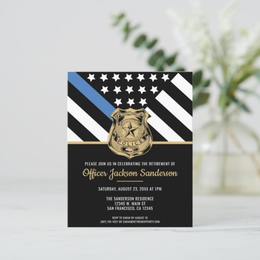 Budget Blue Line Polizeieinberufung (Stehend Vorderseite)