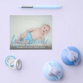 Budget Blue Mul Foto Begrüßung Ankündigung Flyer (Einzeln)