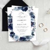 Budget Blue & Navy Floral Wedding