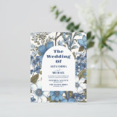 Budget Blue Periwinkle Wildflowers Wedding (Stehend Vorderseite)