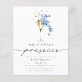 BUDGET Blue Petals Pearls & Prosecco Brautparty (Vorderseite)