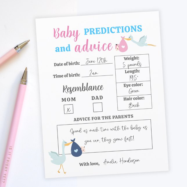 Budget Blue Pink Baby Predictions Ratgeber Quiz Sp (Budget Blue Pink Baby Predictions Advice Quiz Game
)