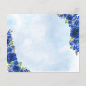 Budget Blue Princess Quinceañera Save the Date (Rückseite)