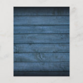 Budget Blue Rustic Holz Foliage Hochzeit Einladung (Rückseite)