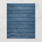 Budget Blue Rustic Lights Mason Jar Wedite Einladu (Rückseite)