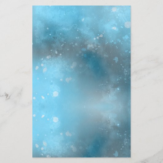 Budget Blue Sea Summer Wedding Flat Menu Card (Rückseite)