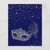 BUDGET Blue Silver Glitzer Masquerade Sweet 16 (Rückseite)