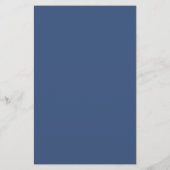 Budget Blue Simple Script Baby Boy Dusche FLYER (Hinten)