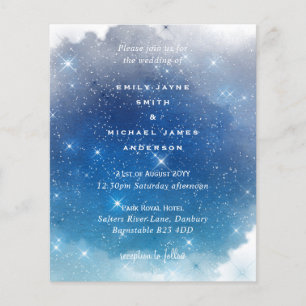 Budget Blue Starry Nights Twinkle Stars Hochzeit