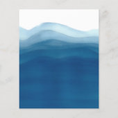 Budget Blue Watercolor Baby Boy Dusche Einladung (Rückseite)