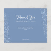 Budget Blue Weihnachtsschmuck Weihnachtskarte (Rückseite)