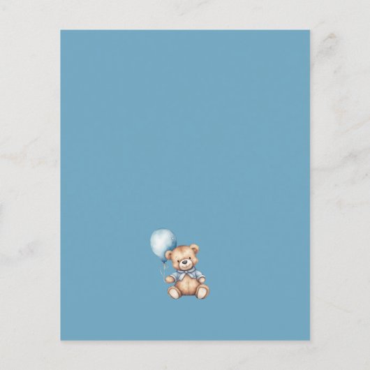 BUDGET Blue Wir können frühzeitig abwarten Baby Du Flyer (Hinten)