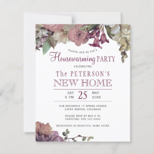 Budget-Blumen-Chic-Housewarming-Party-Einladung