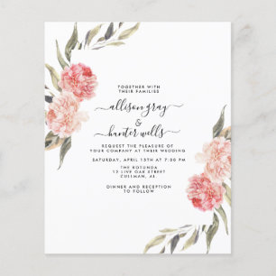 Budget-Blumen-Hochzeitseinladung   Alise Flyer