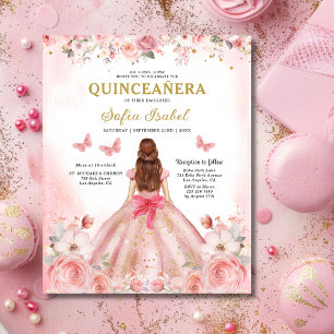 Budget-Blumen-Rosa-Bilingual-Spanisch-Quinceanera