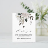 Budget Blumenbeerdigung Danke Gedenkkarte (Stehend Vorderseite)