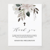 Budget Blumenbeerdigung Danke Gedenkkarte (Vorderseite)