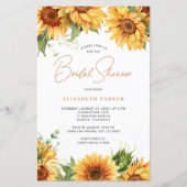 Budget Blumenbotanische Brautdusche Einladung (Vorderseite)