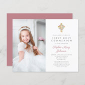 Budget Blumenkreuz Foto Girl First Communation (Vorne/Hinten)