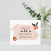 Budget Blumenorange, Rosa und Gold Brautparty (Stehend Vorderseite)