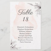 Budget Blumenpfirsichgraue Hochzeitstorte (Rückseite)