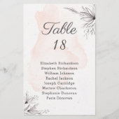 Budget Blumenpfirsichgraue Hochzeitstorte (Vorderseite)