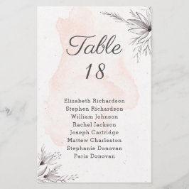 Budget Blumenpfirsichgraue Hochzeitstorte