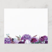 Budget Blumenschrift Bridal Dusche Einladung (Rückseite)