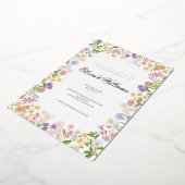 Budget Blumenschrift Hochzeitseinladung Folieneinladung (Gedreht)