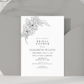 Budget Blumenskizze Bridal Dusche Einladung