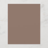 Budget Blush Blätter Brautparty Mittagessen Einlad (Rückseite)