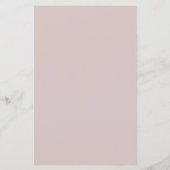 Budget Blush Dusty Pink Einfache Script Baby Dusch (Rückseite)