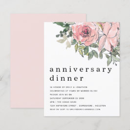Budget Blush Pink Blumenzwiebeln Einladung zum Jub