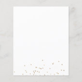 Budget Blush Pink Gold Floral Wedding Invitation (Rückseite)