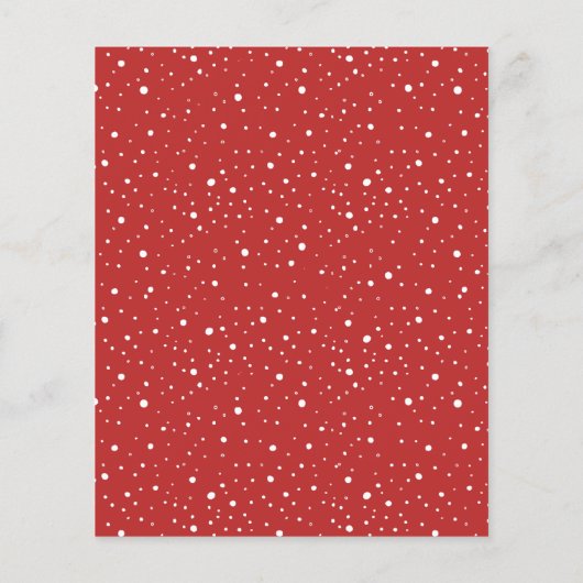 Budget Blush & Red Frohe Weihnachten 4 Foto Collag (Rückseite)