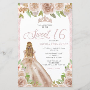 Budget Blush Rose Goldene Prinzessin Tiara Sweet 1