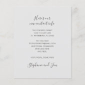 Budget Blush Taupe Rainbow New Address Card (Rückseite)
