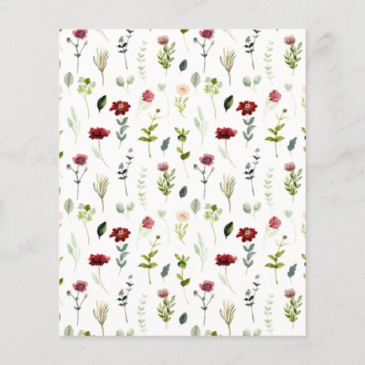 Budget: Blütezeit für Tee-Brautparty (Rückseite)