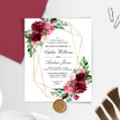 Budget Bohemische Rose Blumenzwiebeleinladung